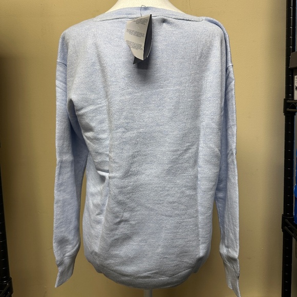 NWT! Tommy Hilfiger Women's Knit Sweater Crewneck Cotton In Blue Size S - Picture 4 of 6